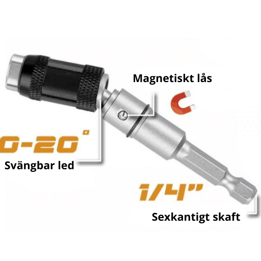 Magnetic Drill Tip™ | Inga fler begränsningar